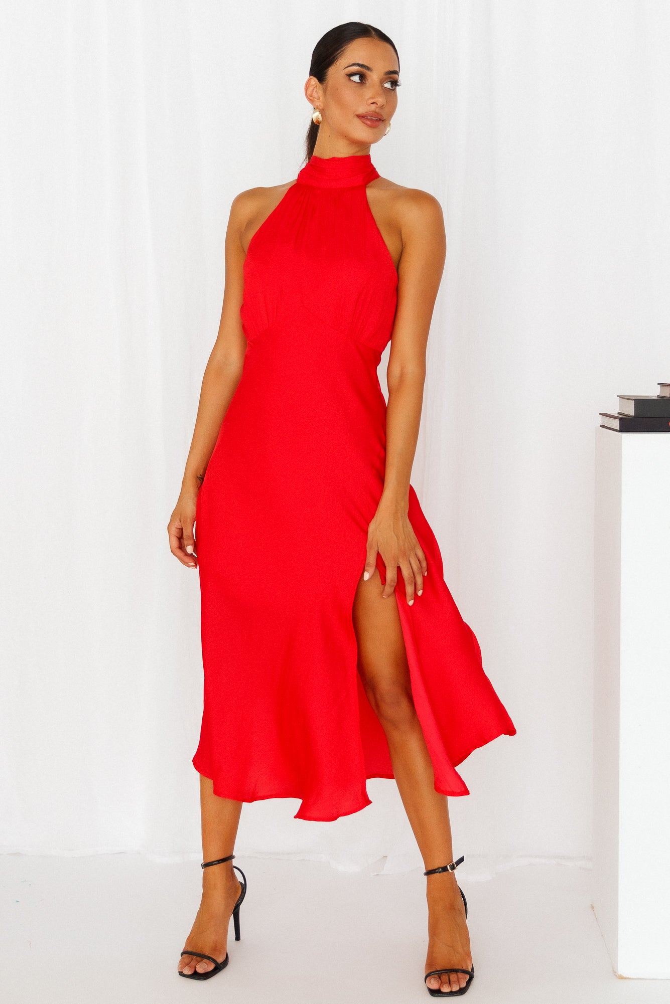 No Tears Here Maxi Dress Red