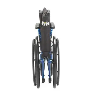 Drive Medical 18 in. Blue Streak Wheelchair with Flip Back Desk Arms and Elevating Leg Rests