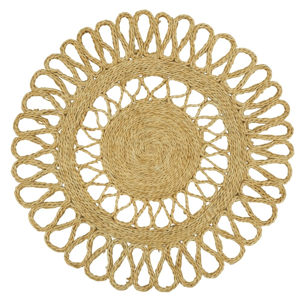 Loopy Jute Design Table Mats (Set of 4)   16\