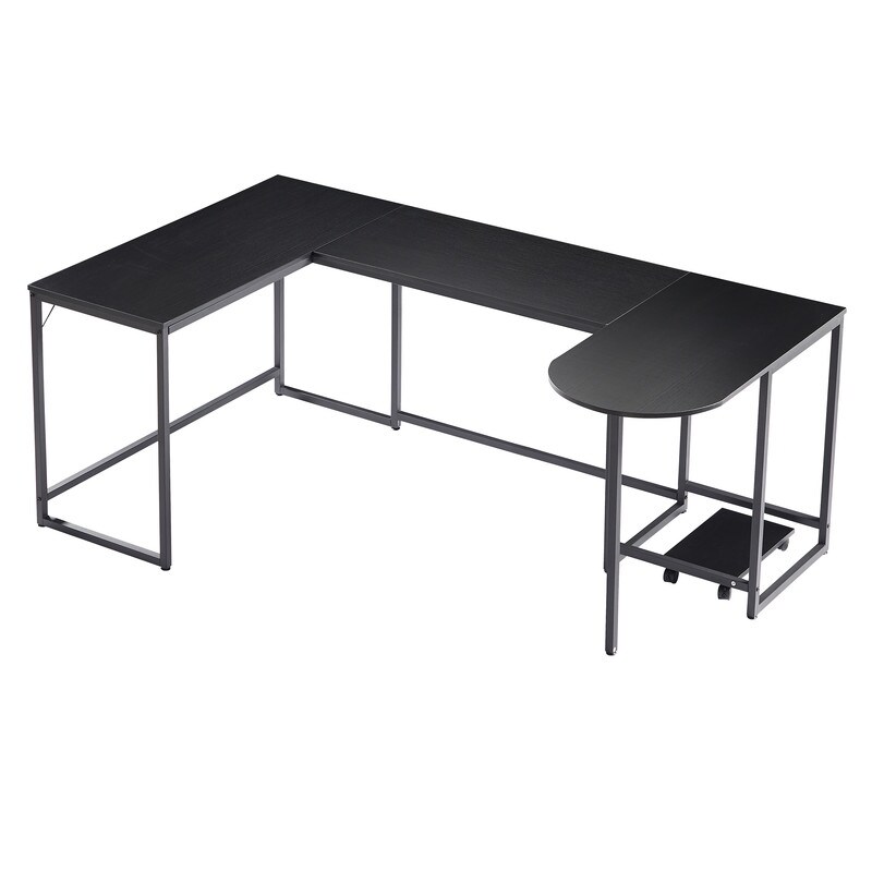 Industrial Style U Shaped Computer Desk  Writing Table Workstation