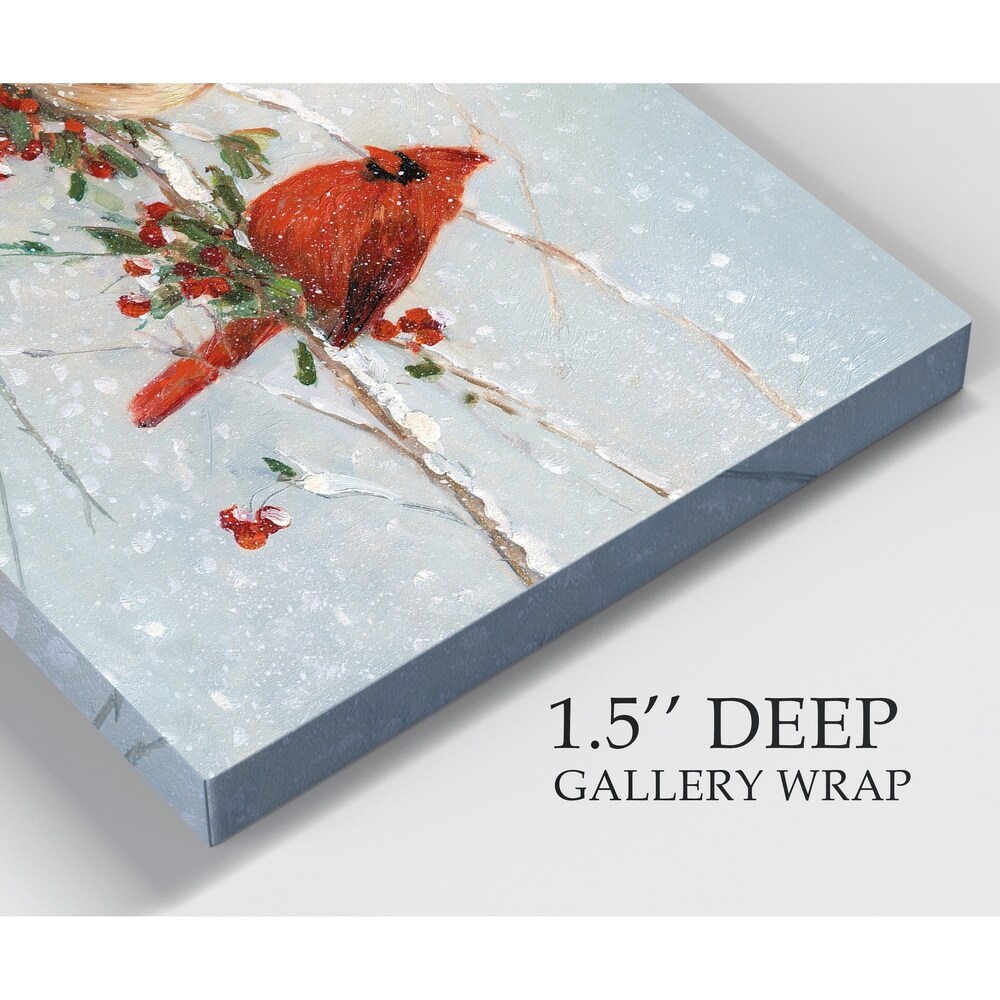 Cardinals In Winter  Gallery Wrapped Canvas