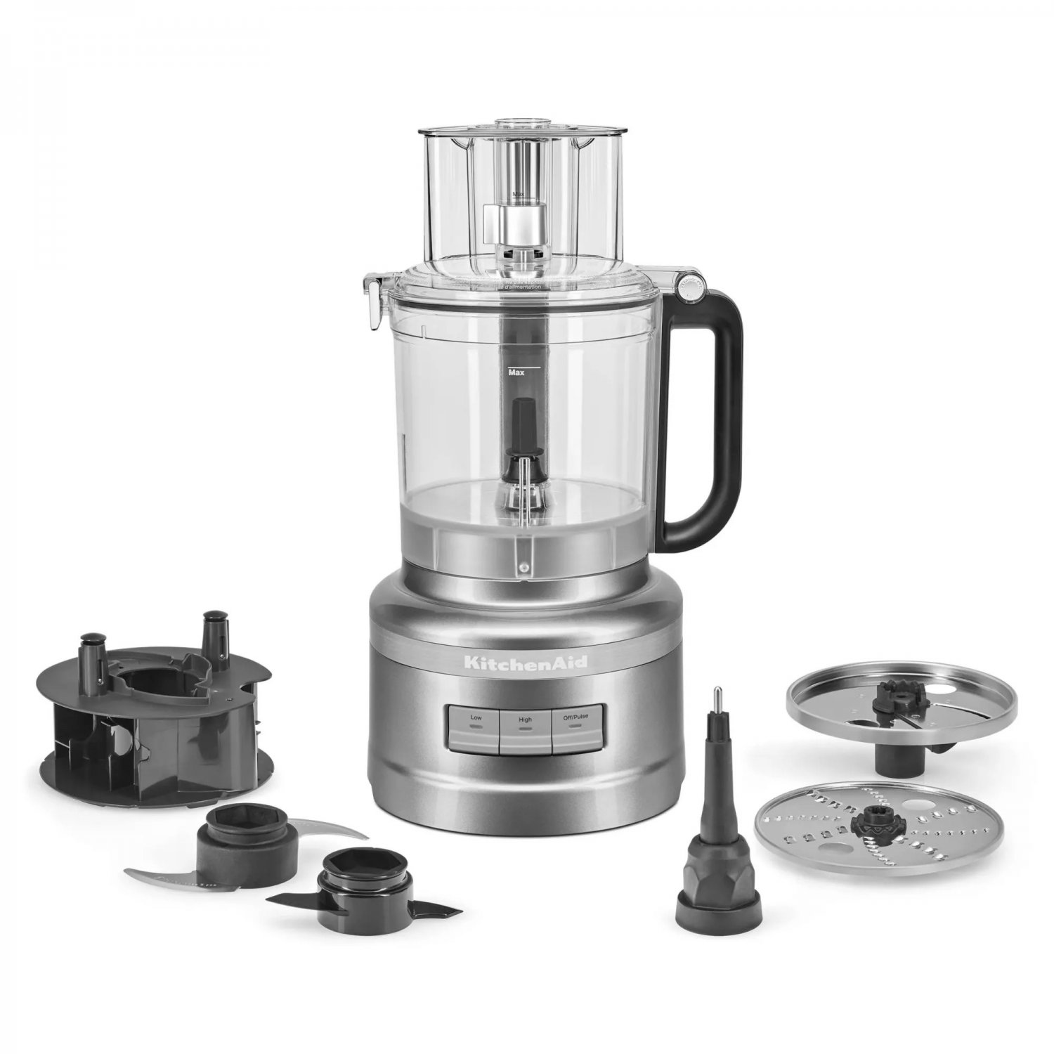 KitchenAid 13 Cup Food Processor Contour Silver KFP1317CU