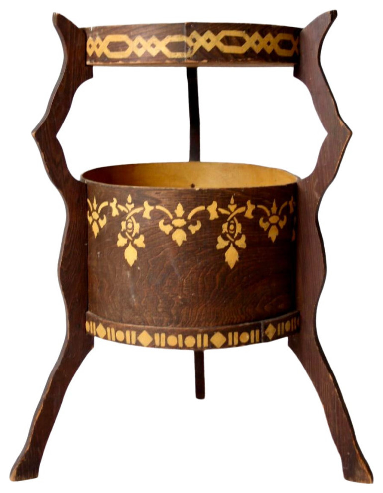 Consigned  Antique Band Box Side Table   Transitional   Side Tables And End Tables   by 86 Vintage  Houzz