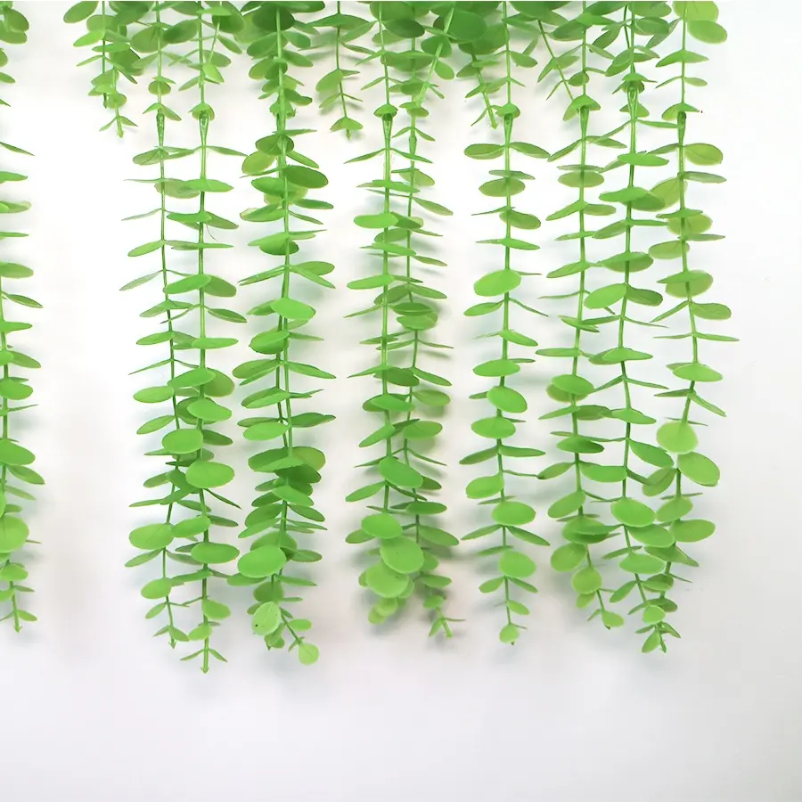 Supplies 105cm long artificial hanging eucalyptus leaves for wall decoration