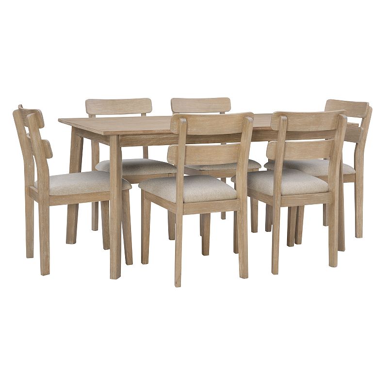 Linon Drury Dining Table and Chairs 7-piece Set