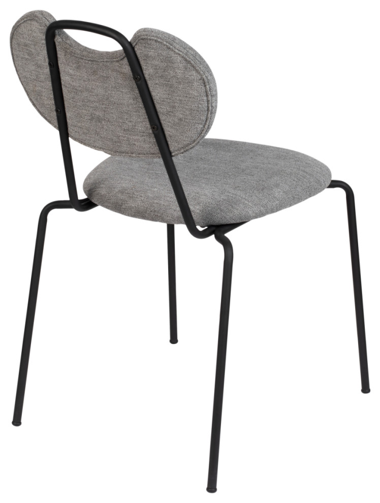 Fabric Upholstered Dining Chairs (2)  DF Aspen   Midcentury   Dining Chairs   by Oroa   Distinctive Furniture  Houzz