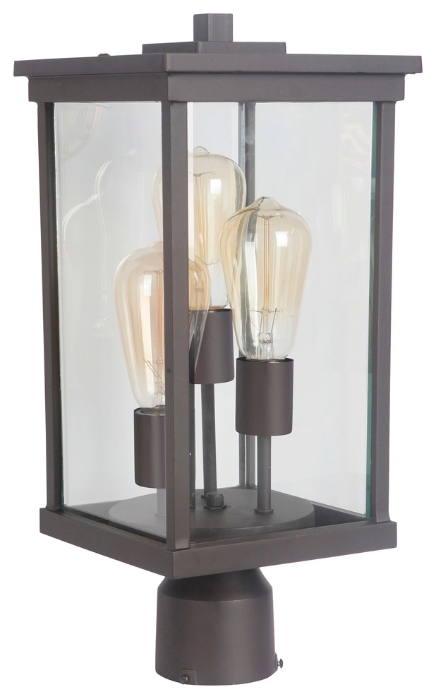 Craftmade Riviera Iii 18 quotOutdoor Post Light in Oiled Bronze Outdoor   Transitional   Post Lights   by 1STOPlighting  Houzz