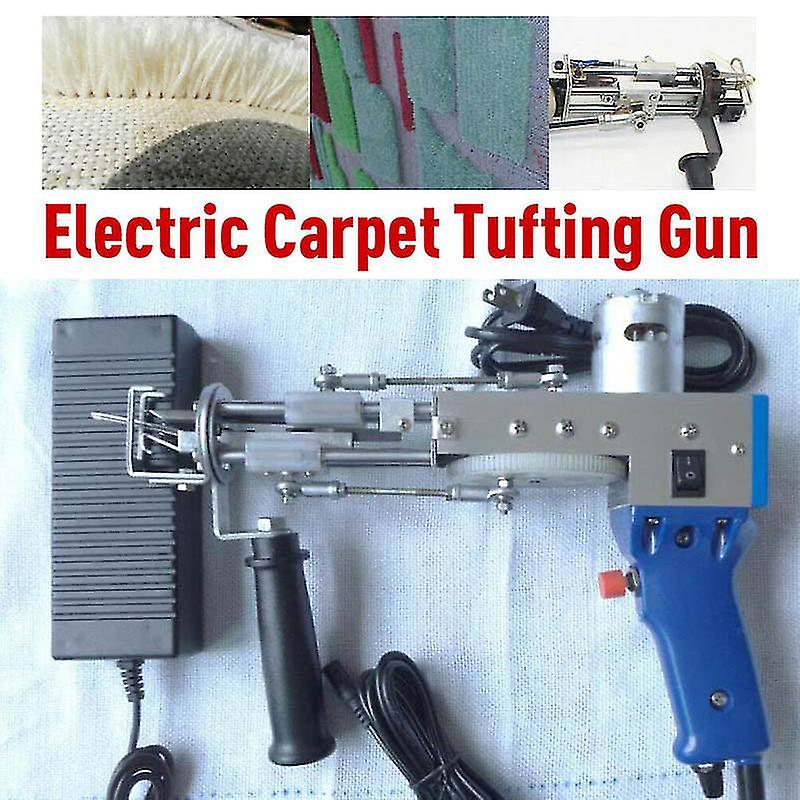 220v Cut Pile Electric Carpet Tufting Gun Carpet Weaving Flocking Machines Cut Pile Td-01 Power Tool  Hand Gun 9-21mm Blue