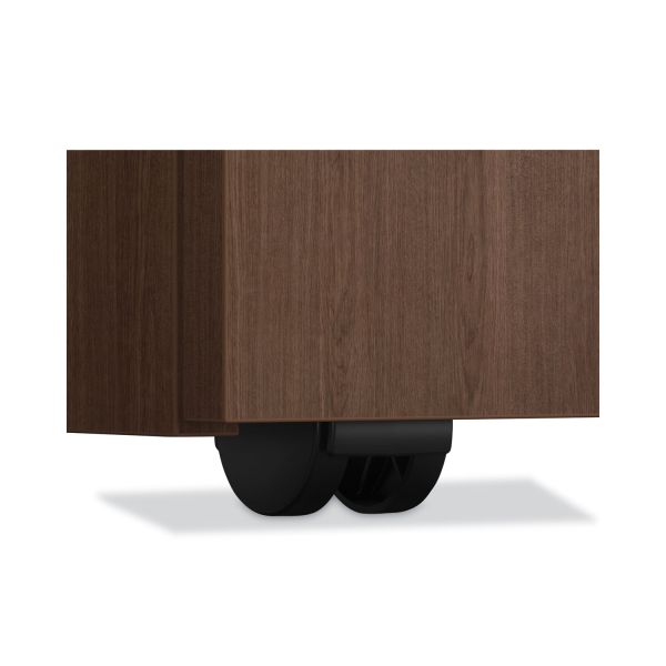 HON Mod Mobile Pedestal， Left or Right， 3-Drawers: Box/Box/File， Legal/Letter， Sepia Walnut， 15