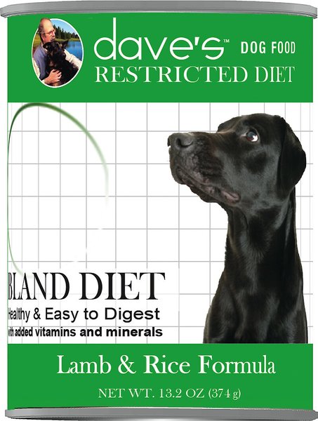 Dave's Pet Food Restricted Bland Diet Lamb and Rice Formula Canned Dog Food