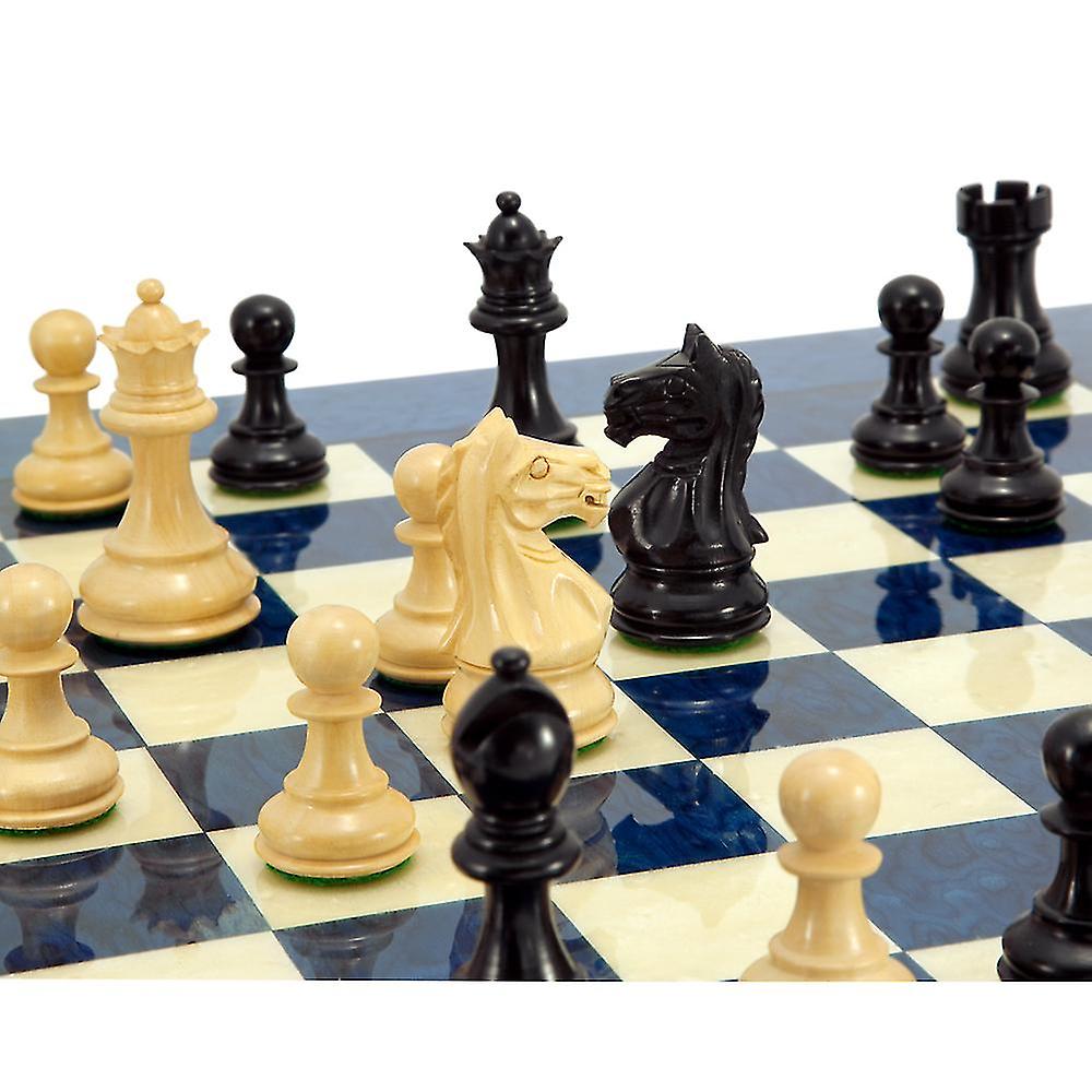 Fierce Knight Blue Chess Set