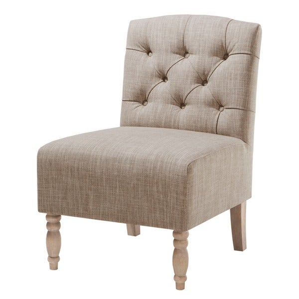 Madison Park Lina Tufted Armless Slipper Chair