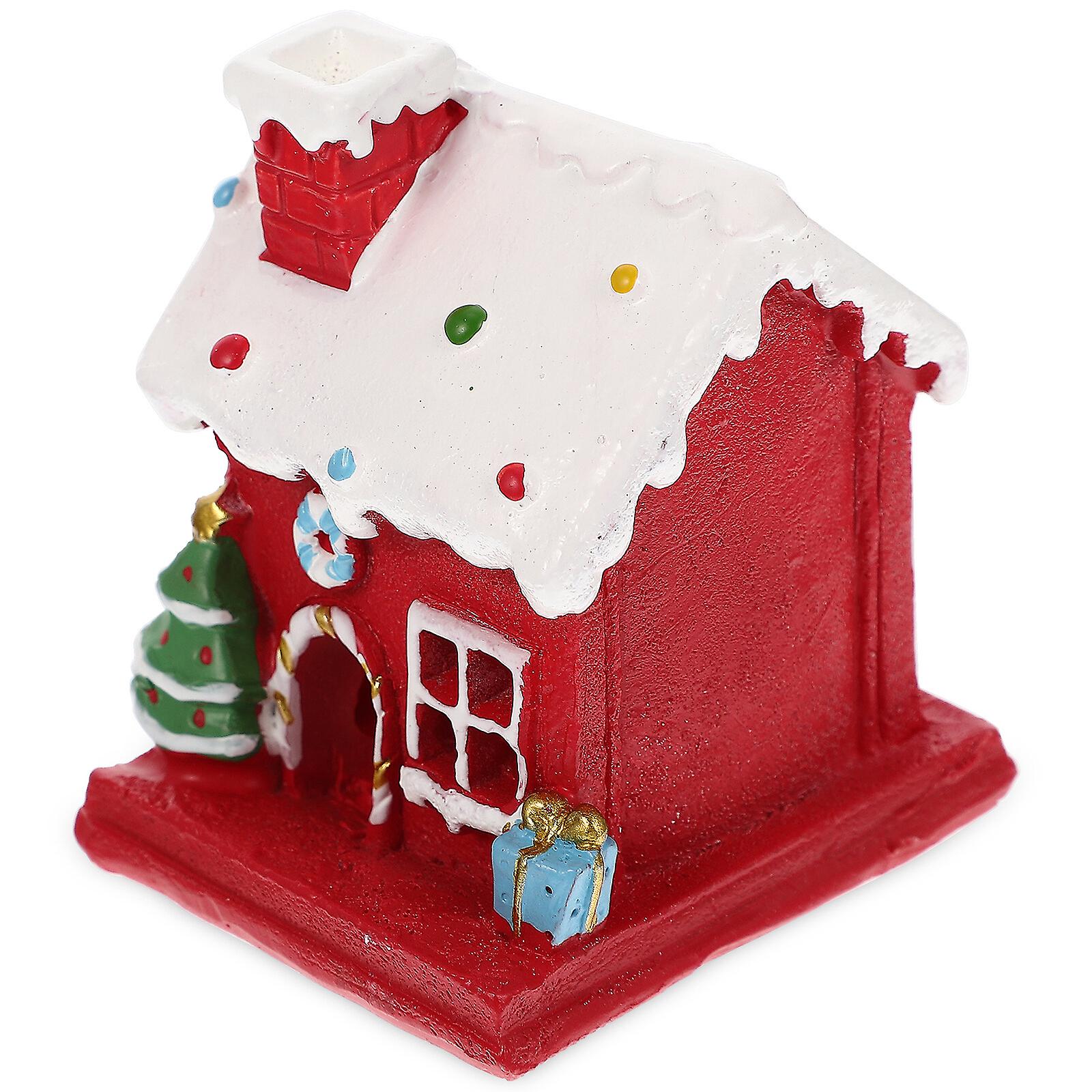 Micro Landscape Christmas Small House Resin Lighting Small Villas Adornment