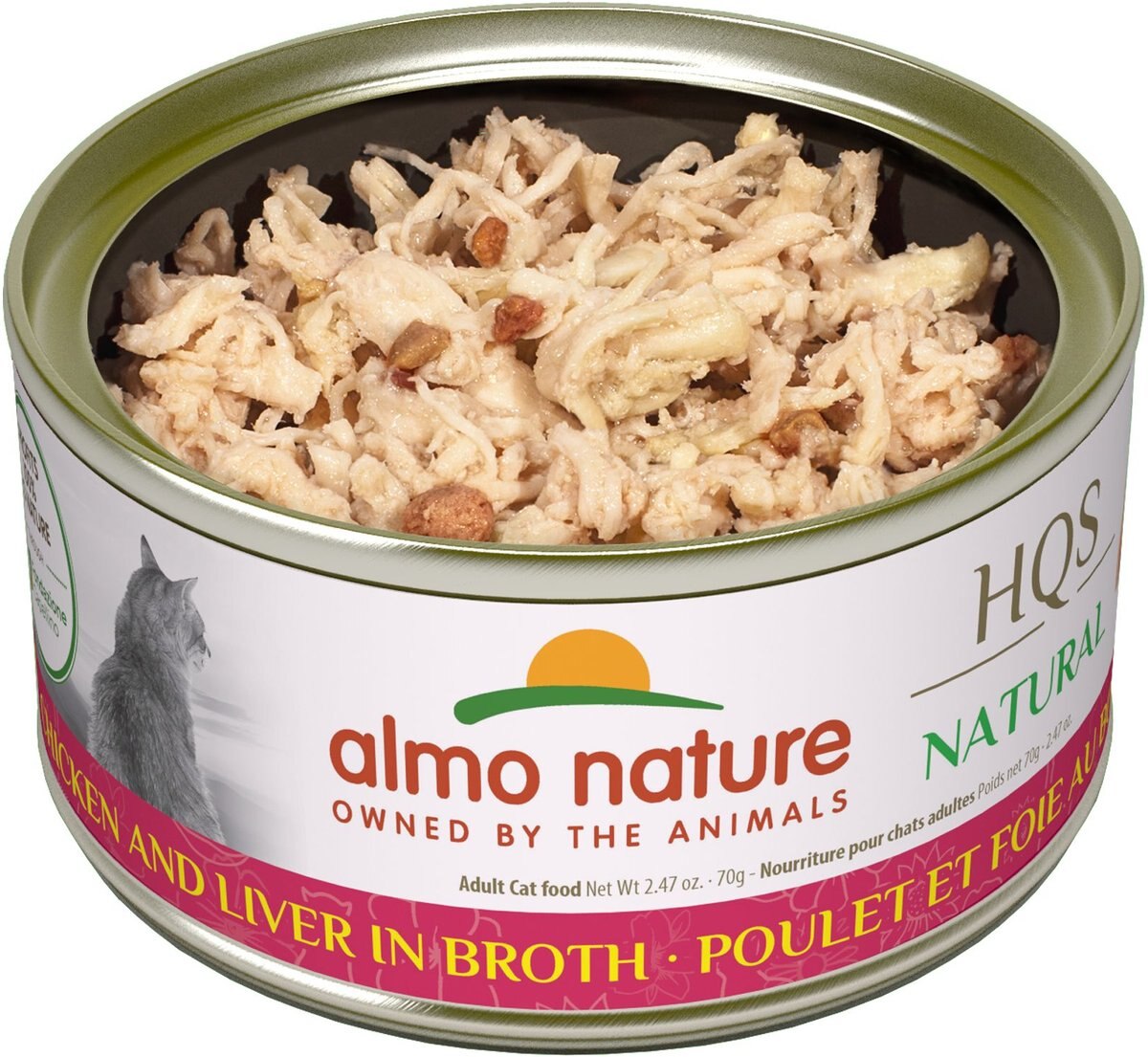 Almo Nature Natural Chicken and Liver in Broth Grain-Free Canned Cat Food