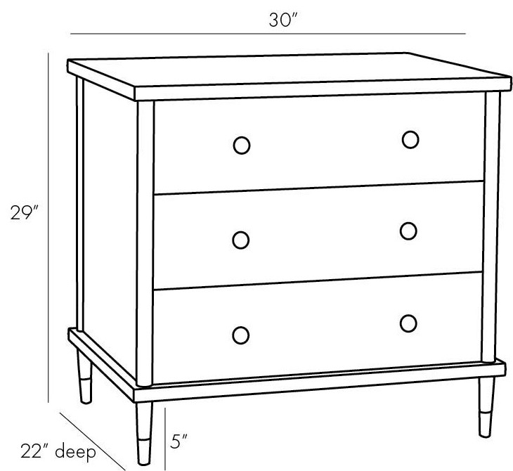 Jobe Chest  Smoke  Oak  Square  30 quotW (5642 3MNN1)   Midcentury   Accent Chests And Cabinets   by Lighting Reimagined  Houzz