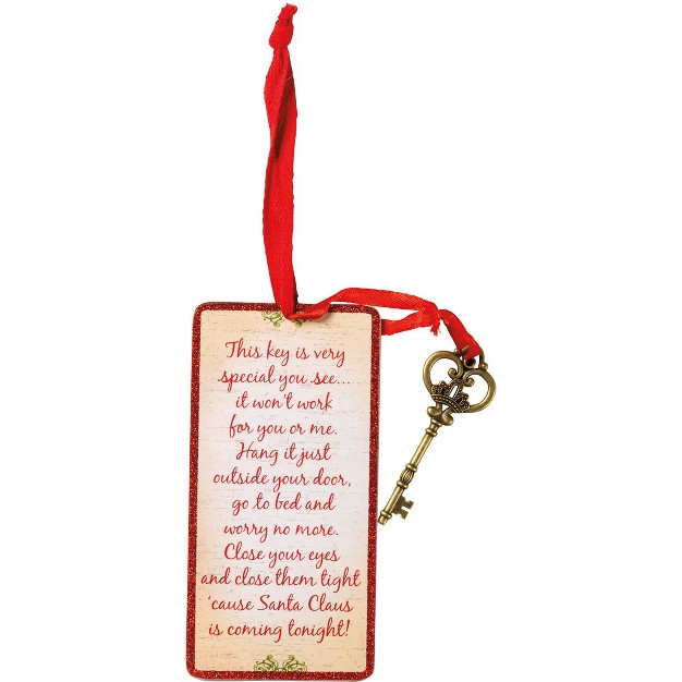 Primitives By Kathy Santa x27 s Magic Key Christmas Ornament