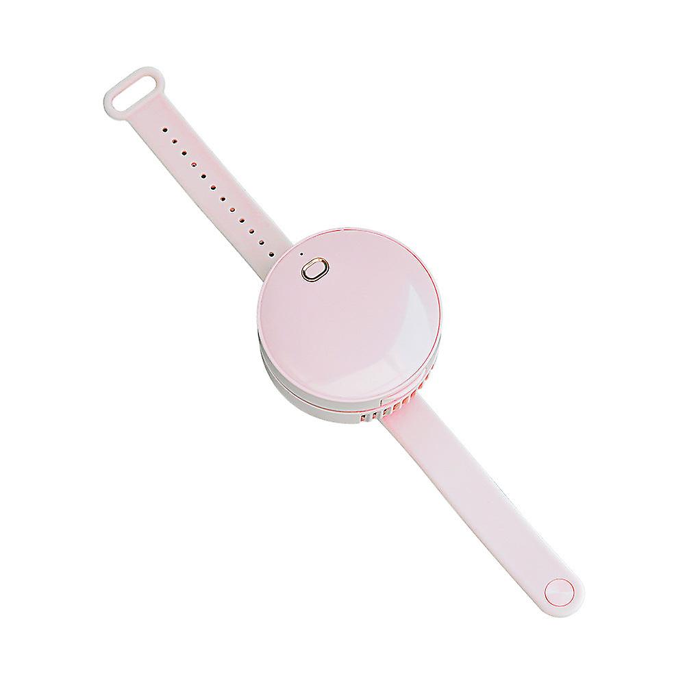 Portable wrist fan leafless usb rechargeable 3 speed