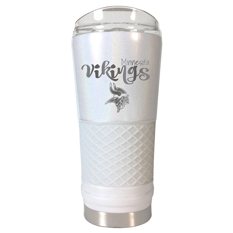 Minnesota Vikings 24 oz Opal Finish Vacuum Insulated NFL Draft Tumbler