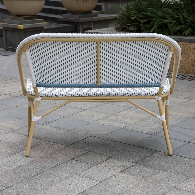 Alertis Patio Wicker Bench Mibasics