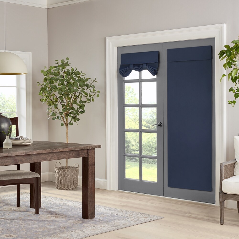 Eclipse Braylon Solid Blackout French Door Panel