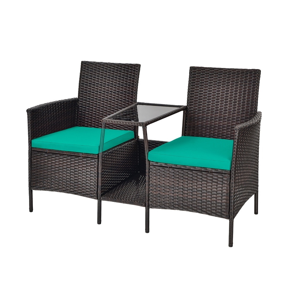 Outdoor Furniture Set Rattan Conversation Set with CoffeeTable