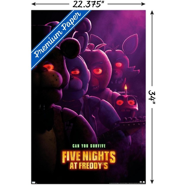 Trends International Five Nights At Freddy x27 s Movie Teaser One Sheet Unframed Wall Poster Prints