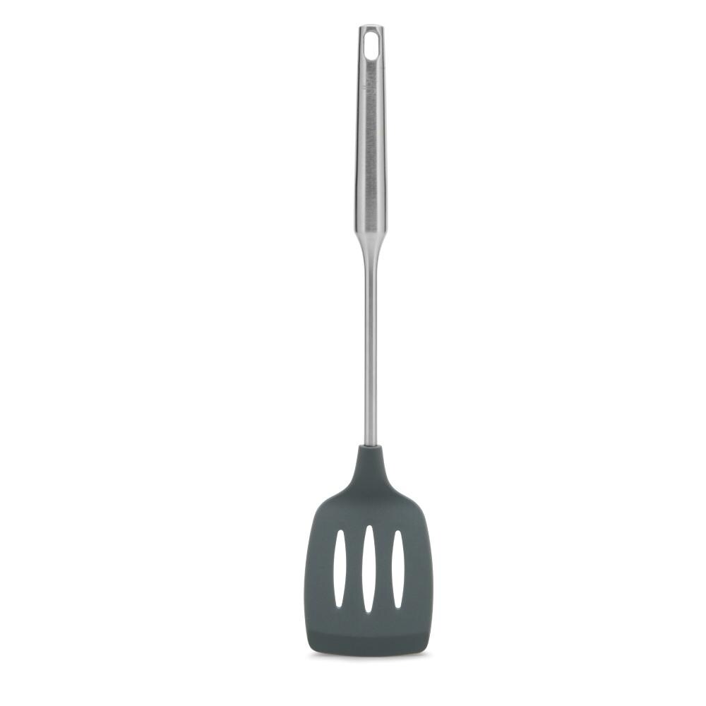 YBM Home Plastic Slotted Turner/Spatula with Stainless Steel Handle  2415   15\