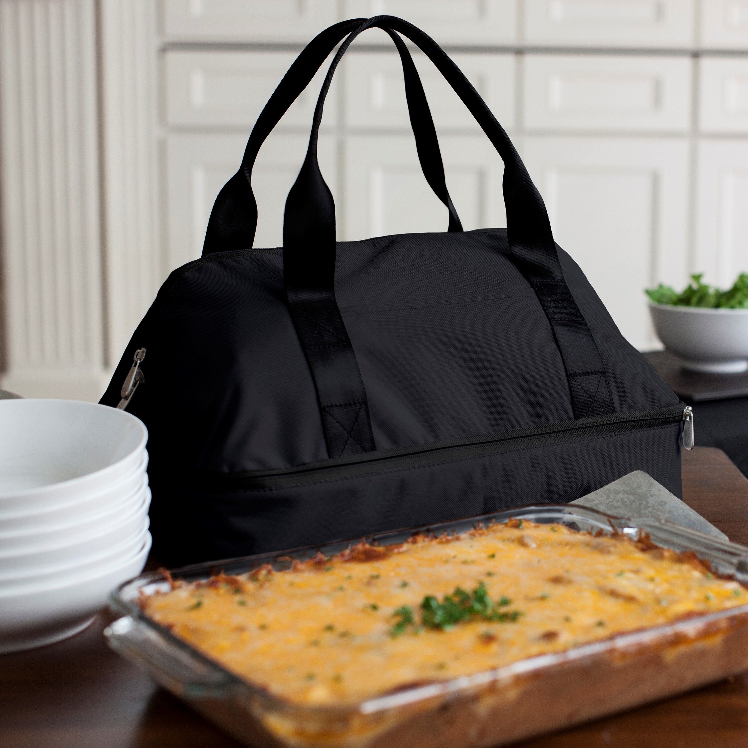 Picnic Time 650-00-175-000-0 Potluck Casserole Tote - Black