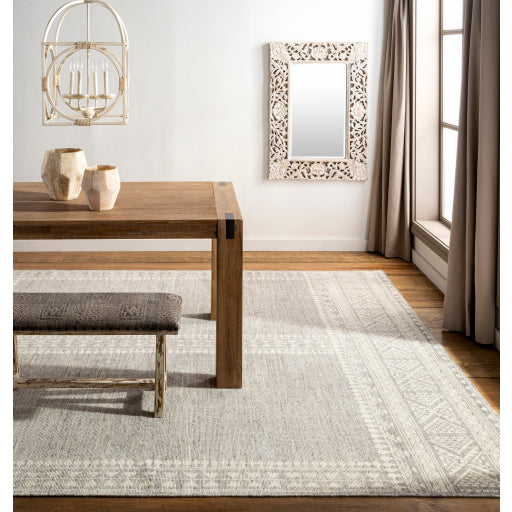 Tunus Modern NZ Wool Medium Gray Rug