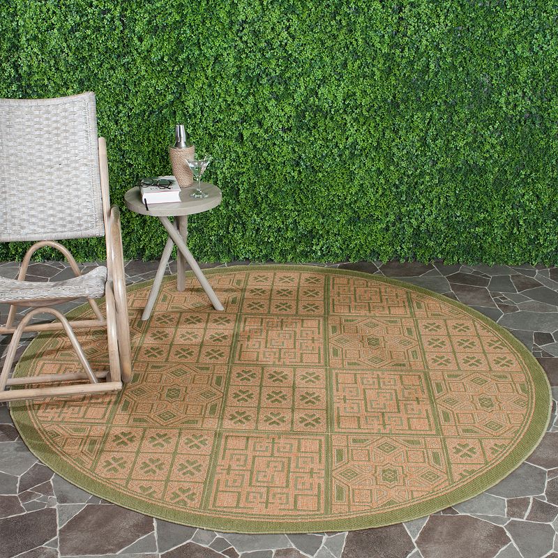 Safavieh Courtyard Tile Indoor Outdoor Patio Rug