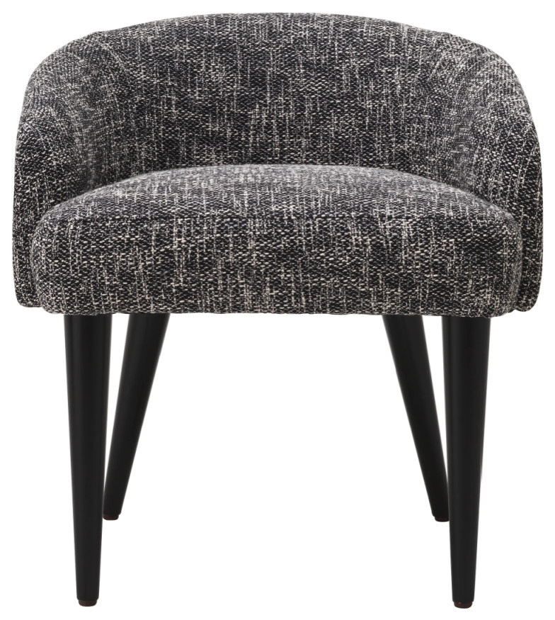 Curved Back Accent Chair  Eichholtz Rizzo   Midcentury   Armchairs And Accent Chairs   by Oroa   Distinctive Furniture  Houzz