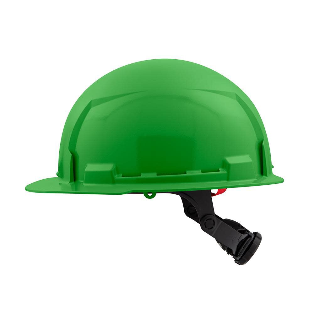 Milwaukee Green Front Brim Hard Hat with 6pt Ratcheting Suspension Type 1 Class E 48-73-1126 from Milwaukee