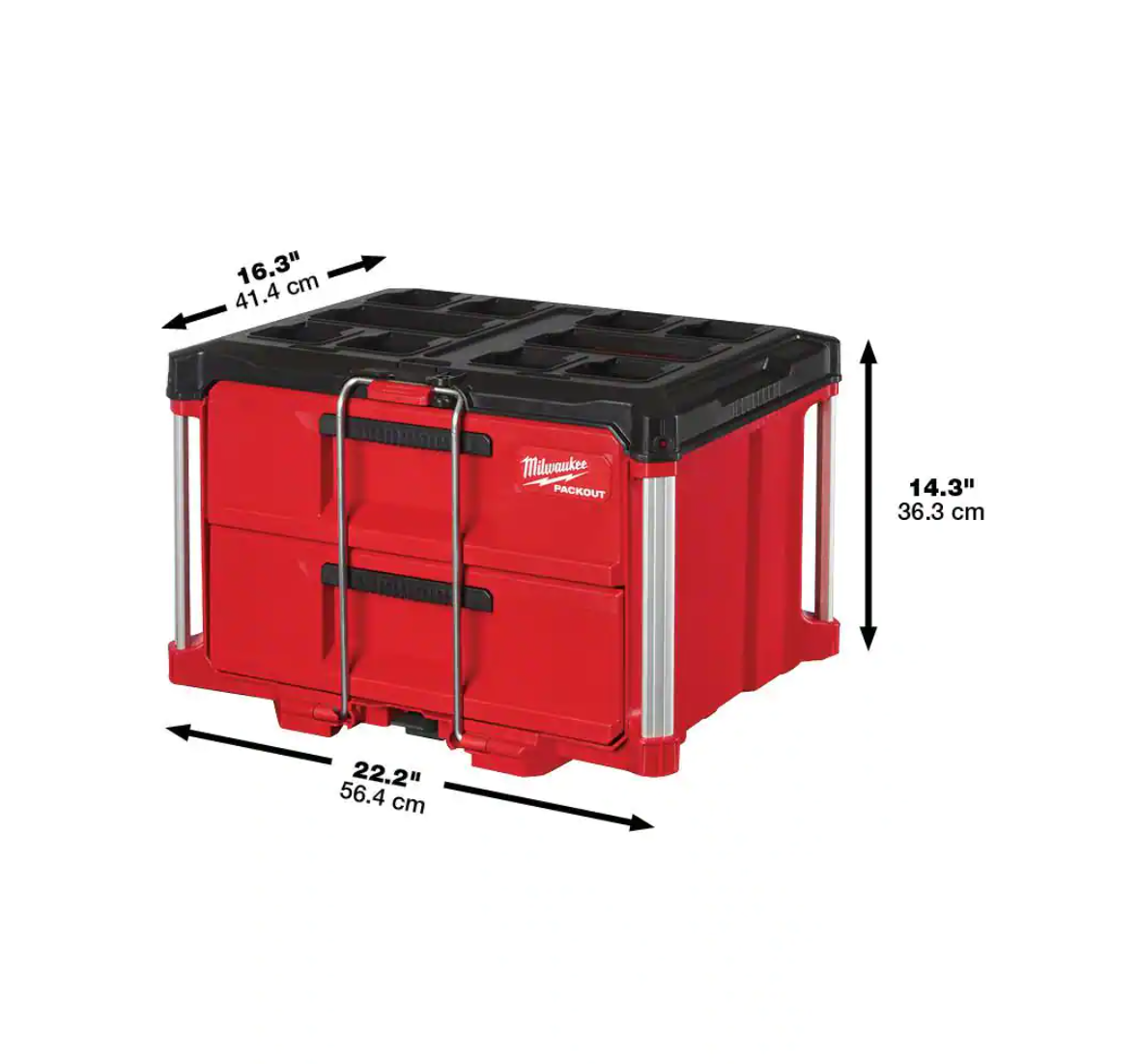 Milwaukee 48-22-8443-8442 PACKOUT 22 in. 3-Drawer and 2-Drawer