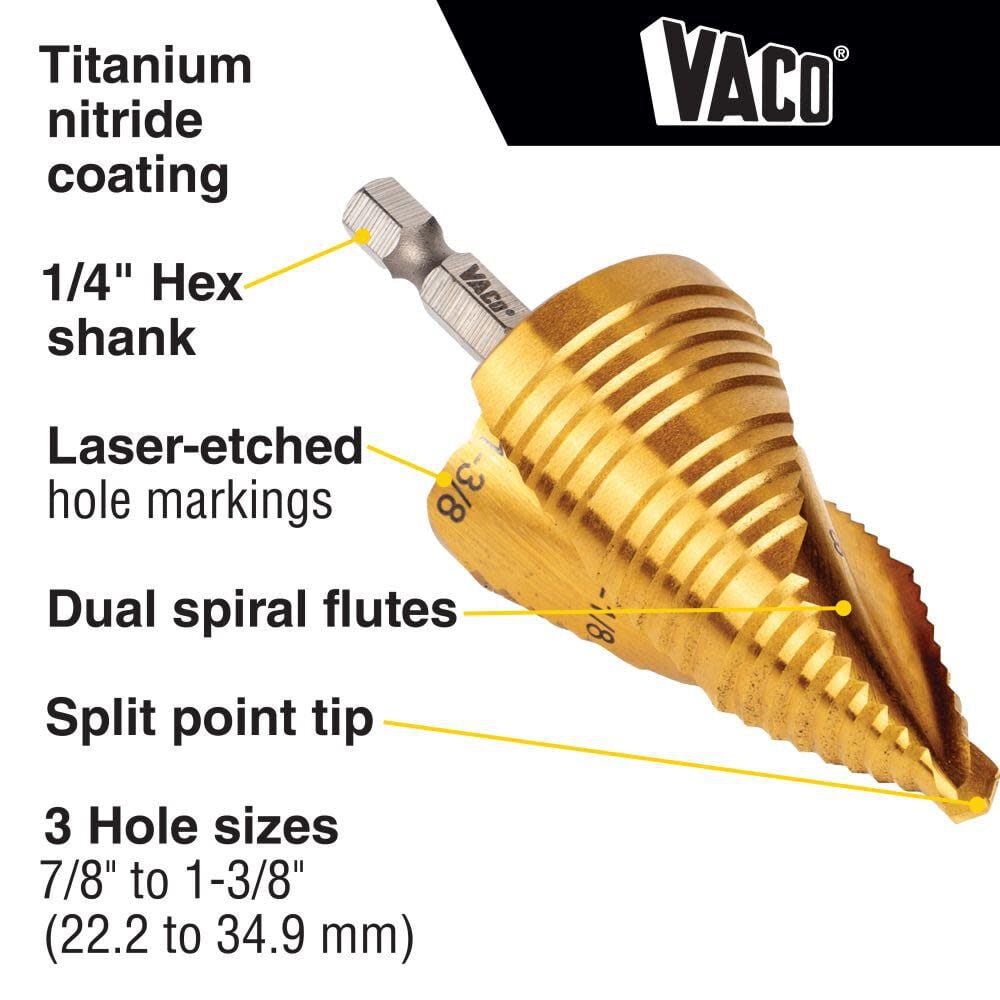 Klein Tools Electricians Step Drill Bit Set 25951 from Klein Tools