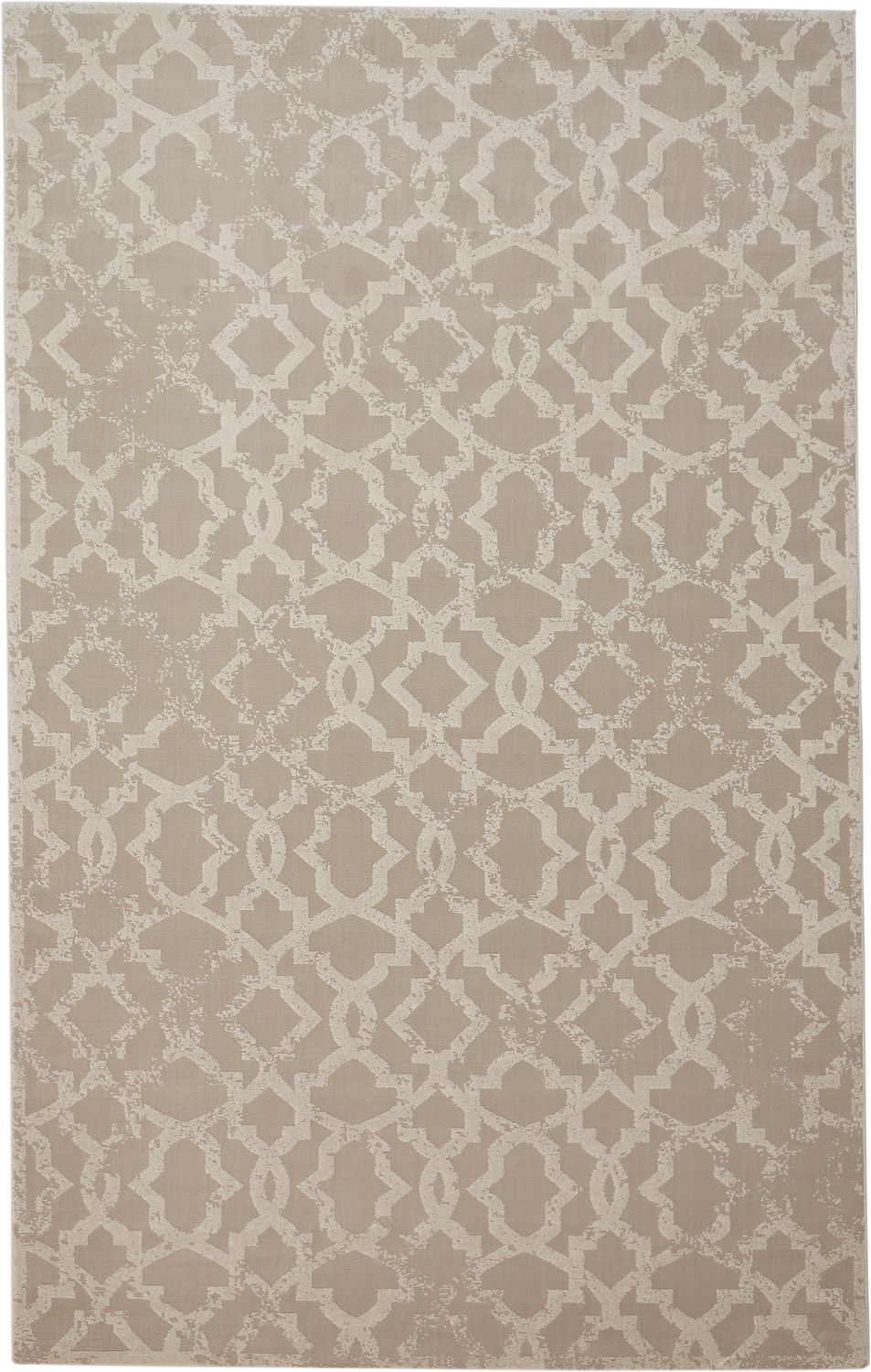 Plaza Ivory and Gold Rug by BD Fine