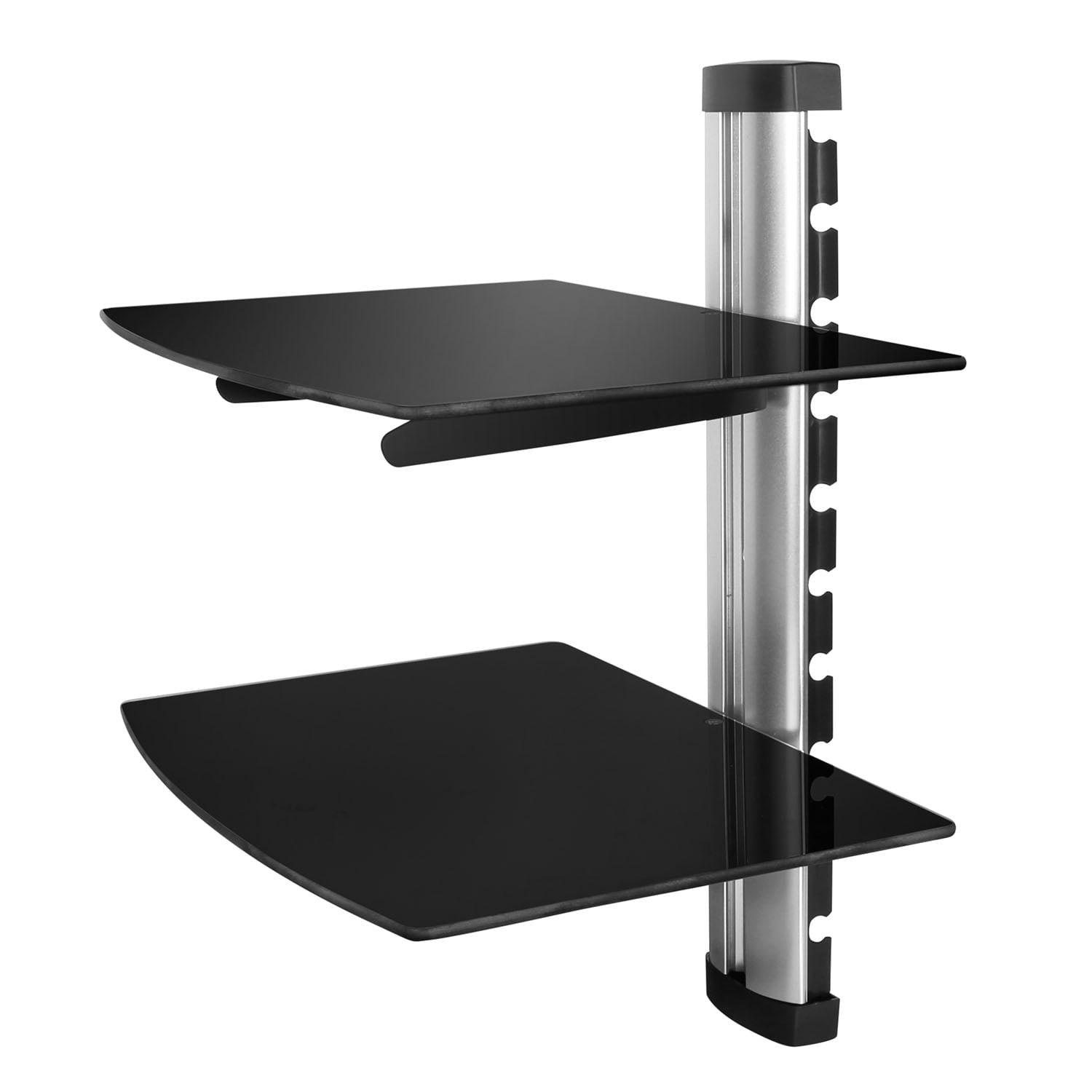 2 Tier Floating Wall Mounted Shelf for DVD Players/Cable Boxes/ TV Accessories