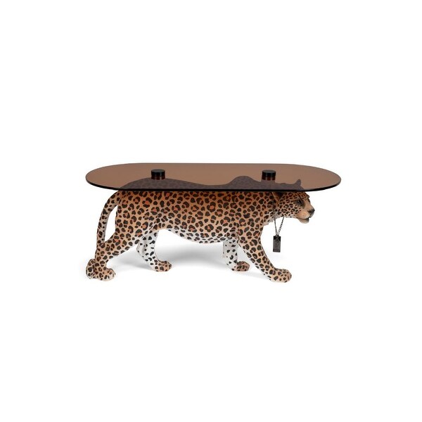 Bold Monkey Dope As Hell Spotted Panther Coffee Table