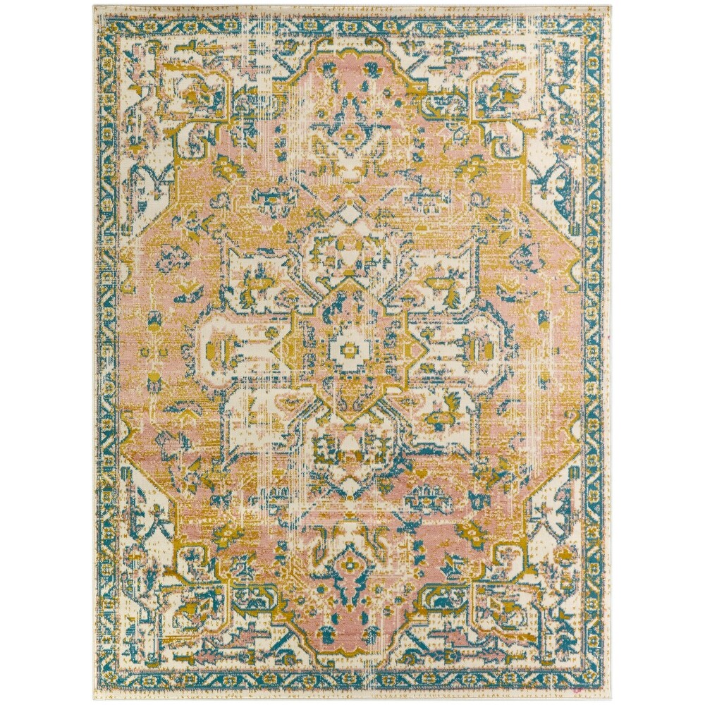 Derya Bohemian Medallion Indoor/ Outdoor Area Rug