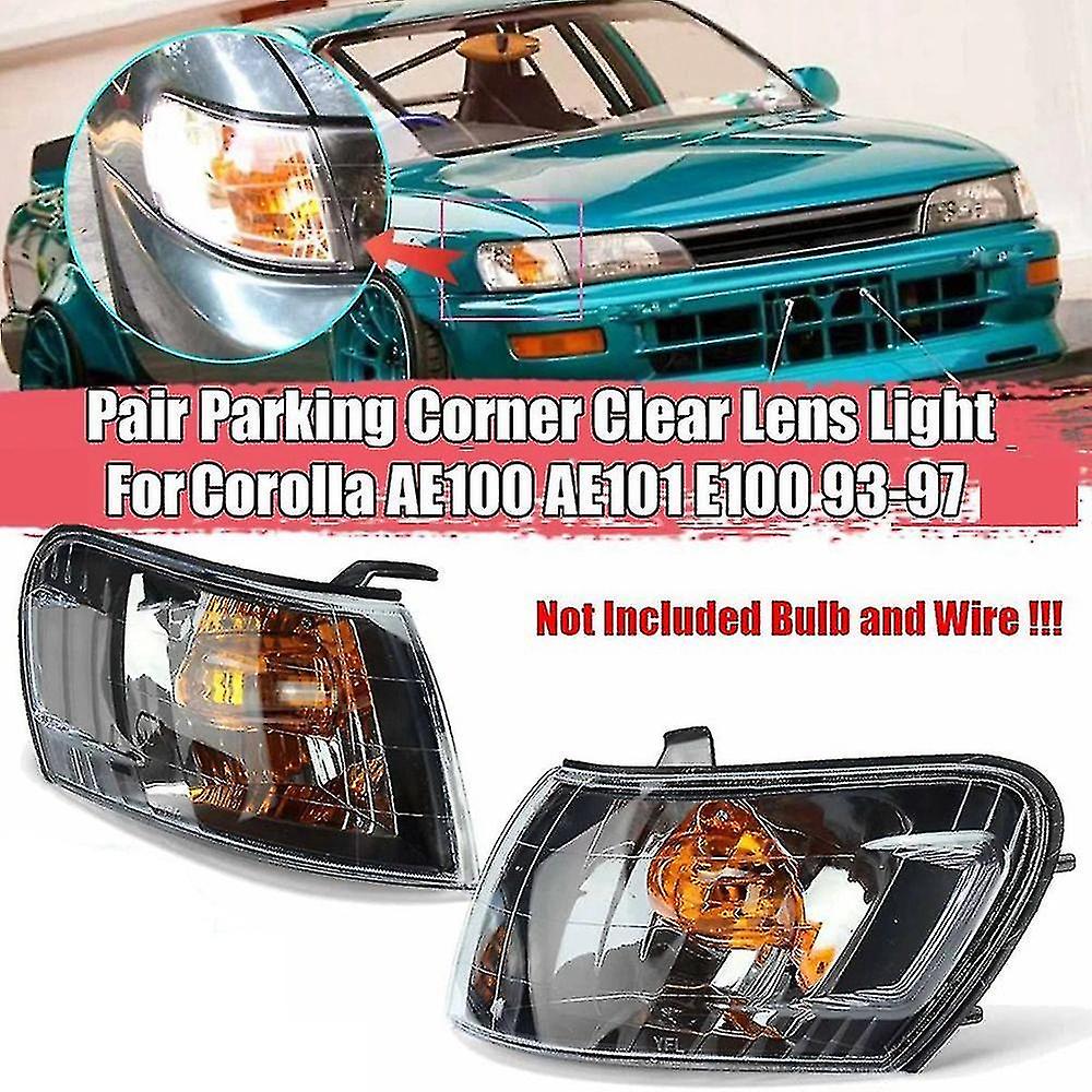 1 Pair Parking Corner Clear Lens Light For Ae100 Ae101 E100 1993-1997