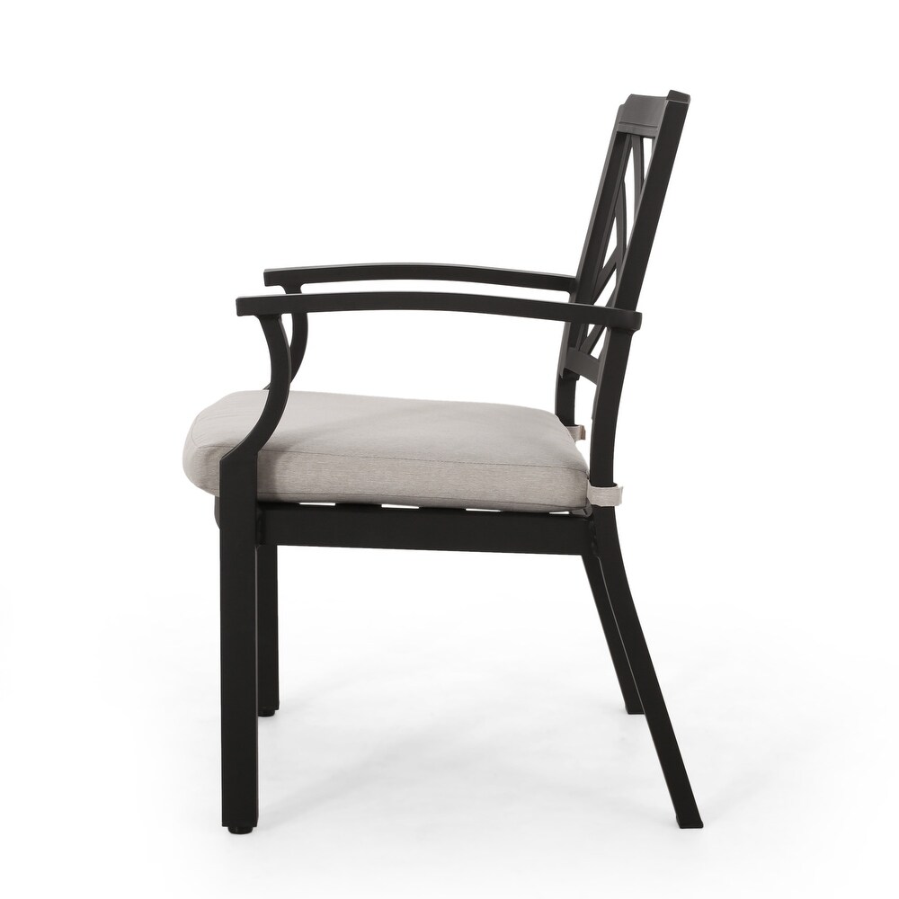 Waterford Outdoor Aluminum Outdoor Dining Chairs by Christopher Knight Home