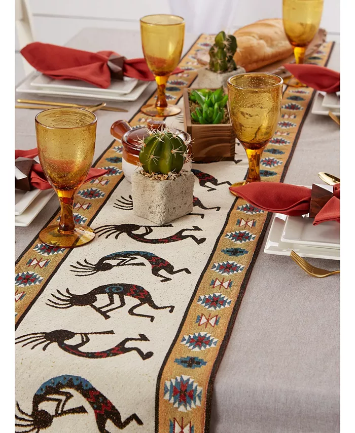 Design Imports Kokopelli Tapestry Table Runner 13 x 72