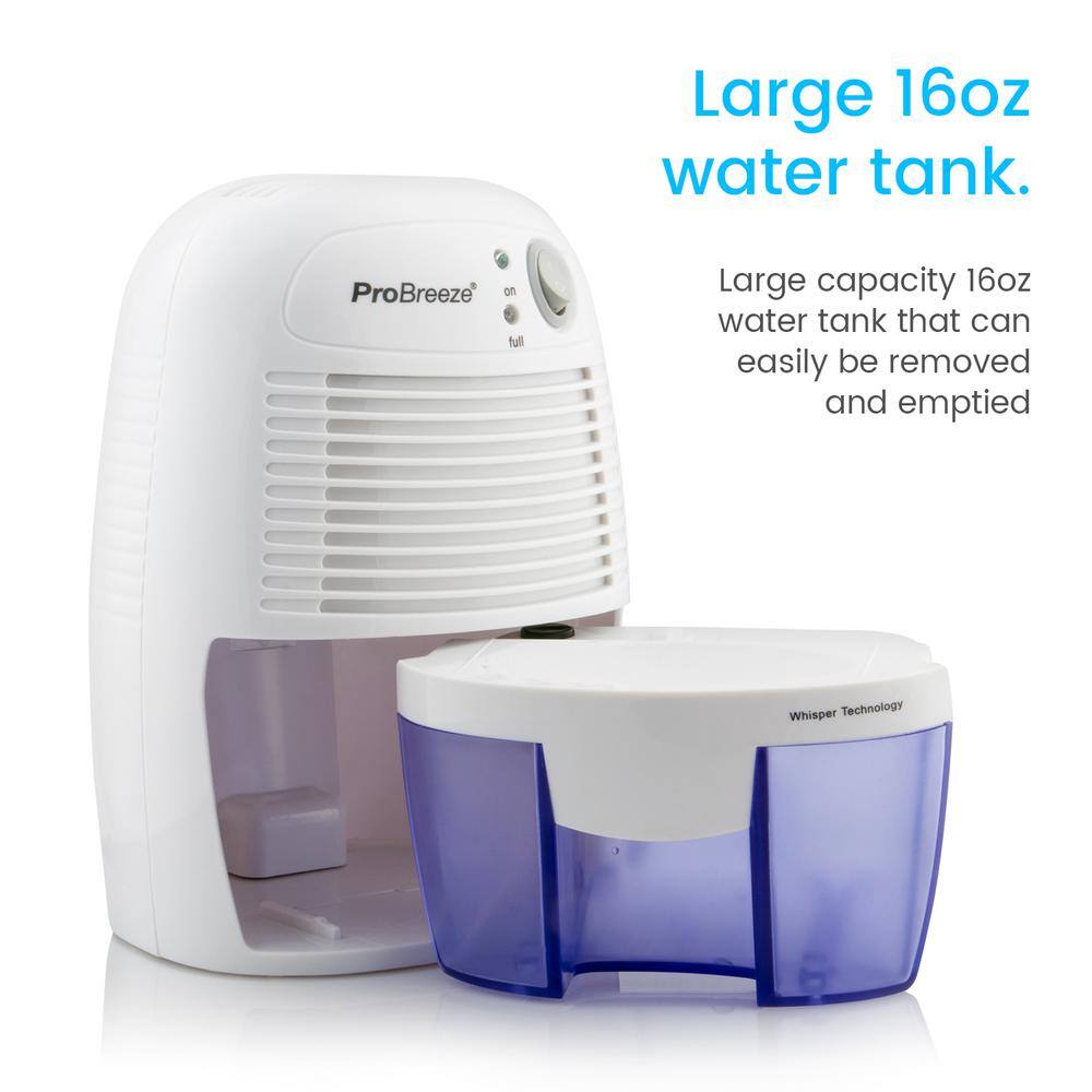 Pro Breeze 0.45-Pint Dehumidifier with Bucket and Auto Shut Off PB-02-US