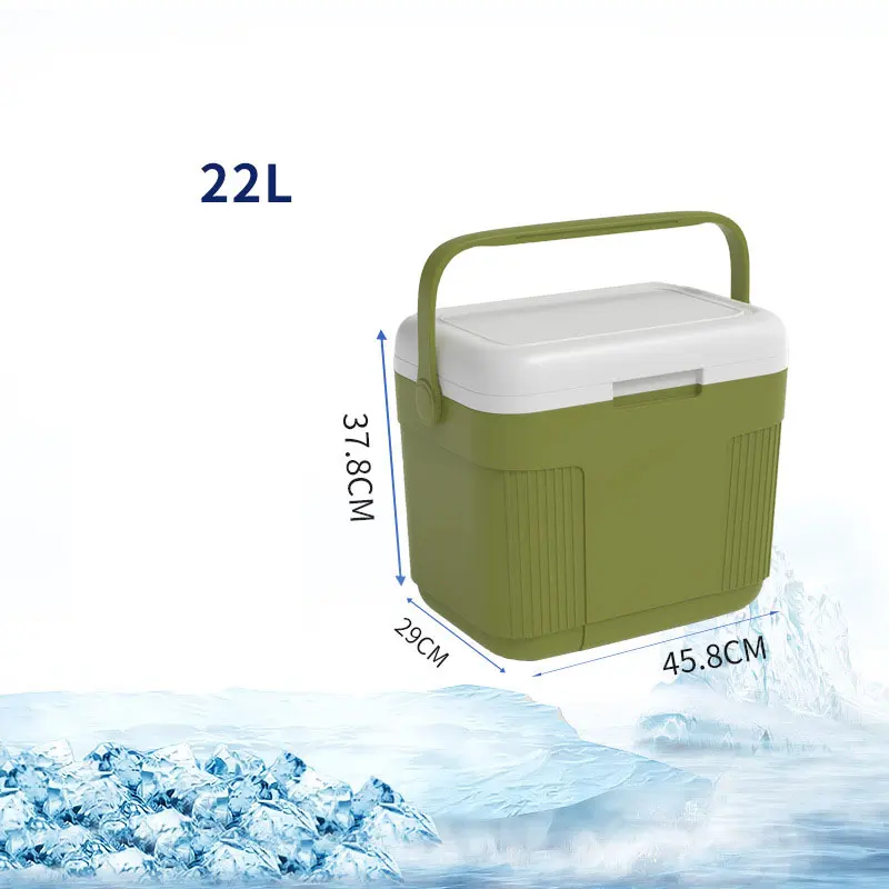 Custom Logo Hiking Fishing Camping Insulated Ice Cooler Beer Ice Cooler Box 22L