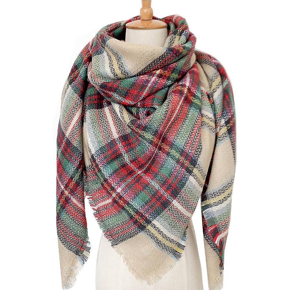 Winter Scarf Plaid Wraps For Women's