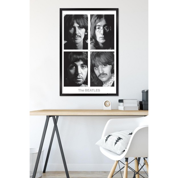 Trends International 24x36 The Beatles White Album Framed Wall Poster Prints