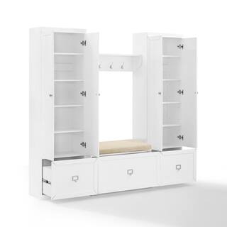 CROSLEY FURNITURE Harper White 4-Piece Entryway Set KF31015WH