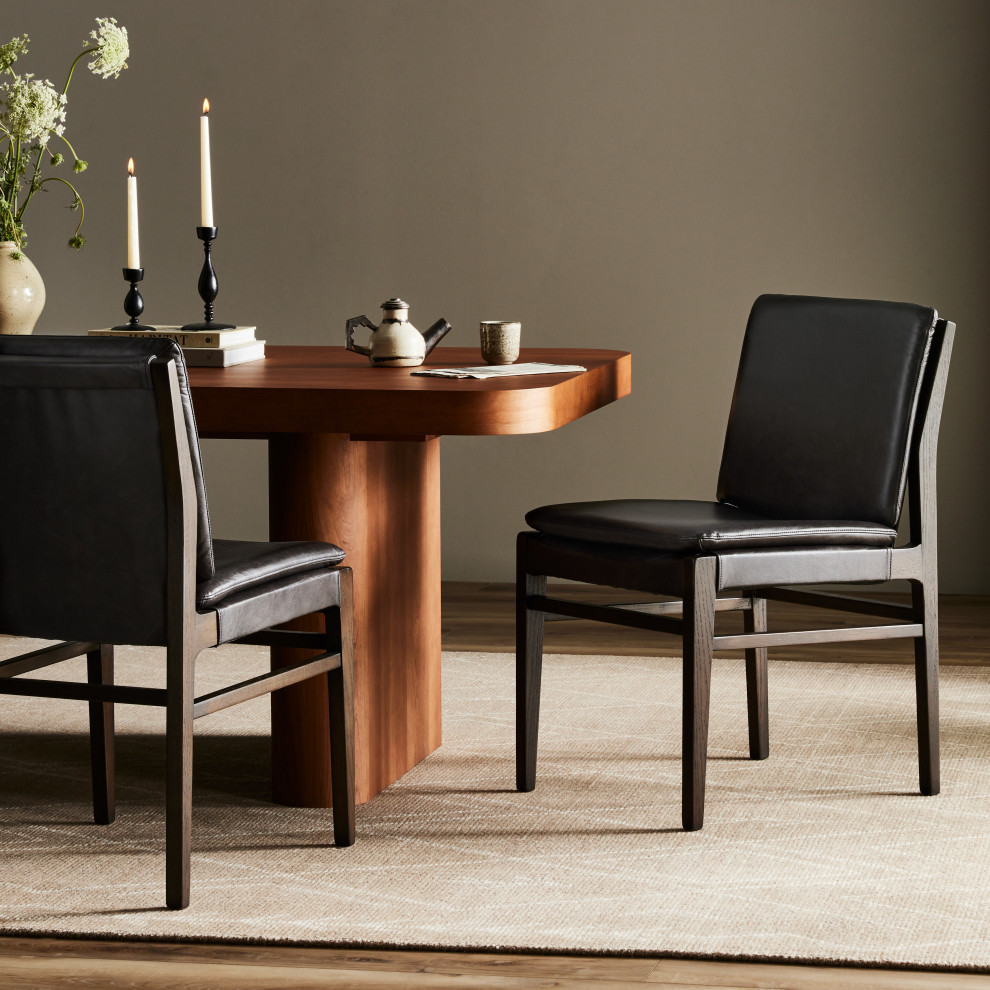 Aya Dining Chair Sonoma Black   Midcentury   Dining Chairs   by Zin Home  Houzz