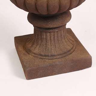 LuxenHome Classic Bronze MgO Fiberclay Urn Planter WHPL269