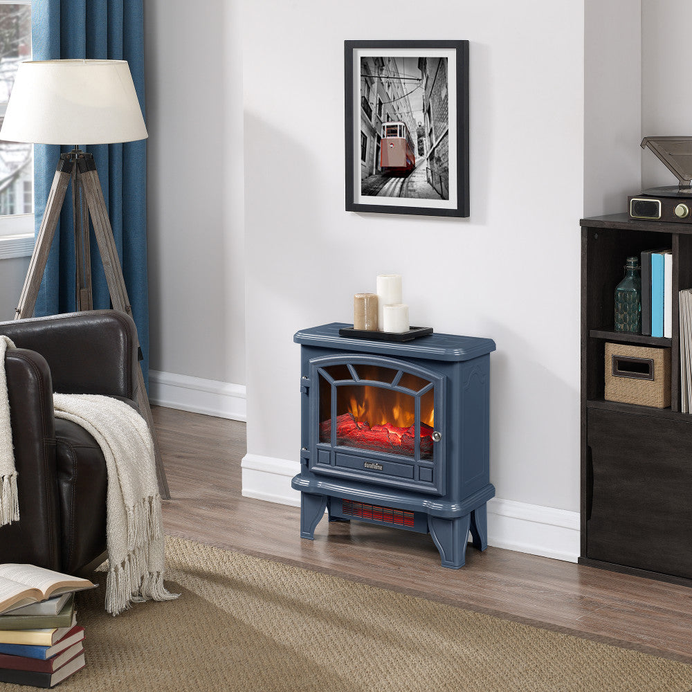 Duraflame® Infrared Quartz Electric Fireplace Stove Heater, Blue