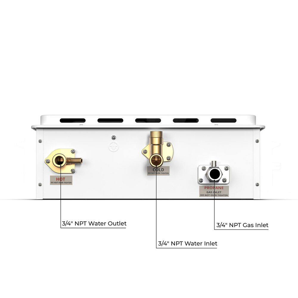 Eccotemp Builder Grade 7.0 GPM Outdoor Liquid Propane Gas Tankless Water Heater 7GB-LP